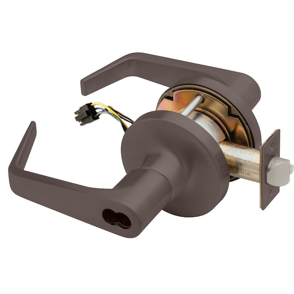 Grade 1 Storeroom Electric Cylindrical Lock, Fail Secure, SFIC Prep Less Core, 6 to 7 Pins, Dane Lev